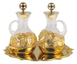 Ampolle vetro soffiato decorazione oro Ampolline