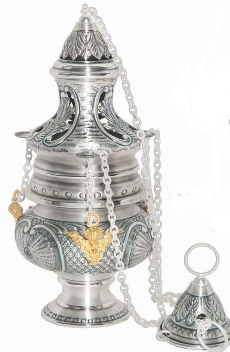 Censer And Boat - Censers-holy Water Pots And Laboratorio Gruppo Liturgico