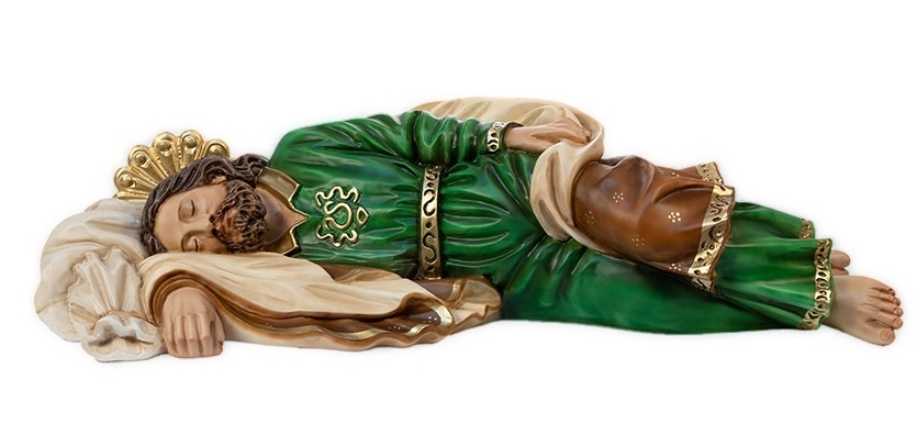 Sleeping Saint Joseph cm 135 / 53