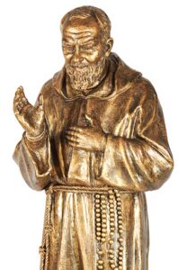 St.Père Pio patinée bronze